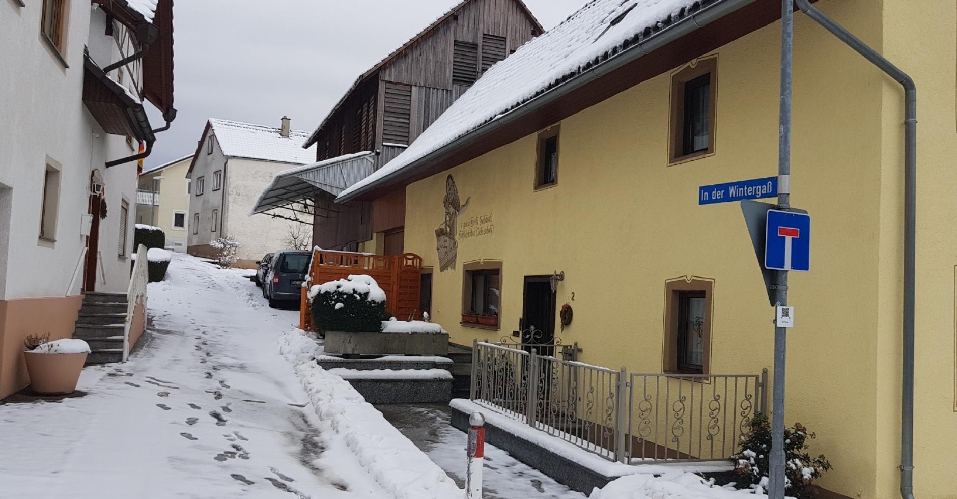 Schnee in der Wintergaß Schnee in der Wintergaß