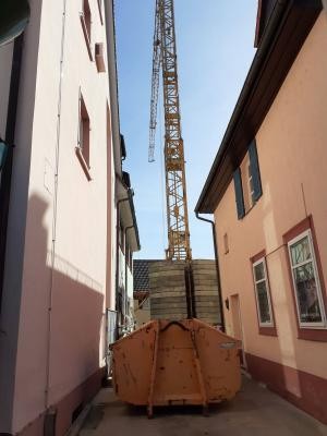 Bagger an der Mediathek