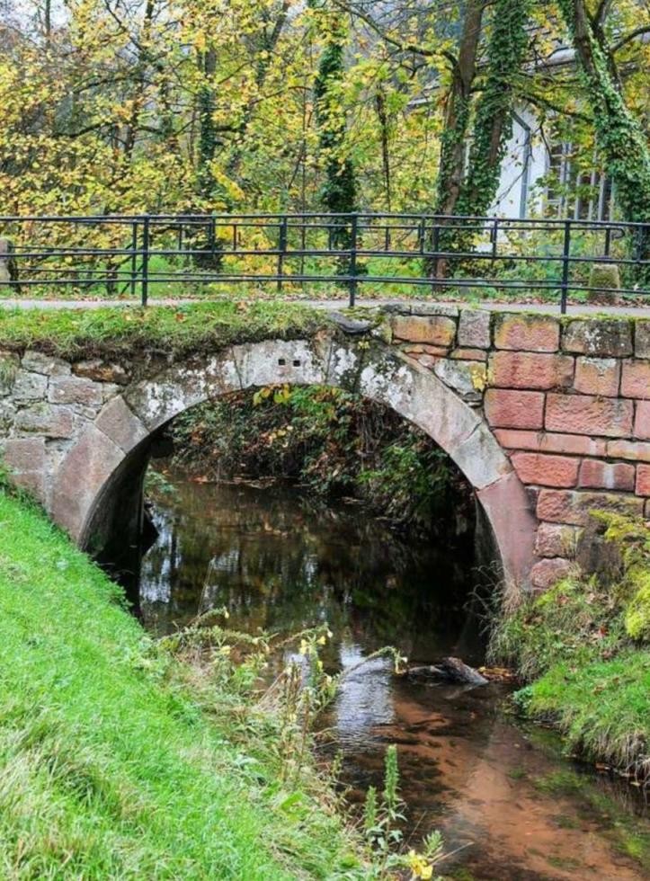 Die historische Brücke über den Ettenbach - eine historische Ansicht vor der Renovierung 2024 (Foto: Sandra Decoux, Badische Zeitung 13.11.2020)