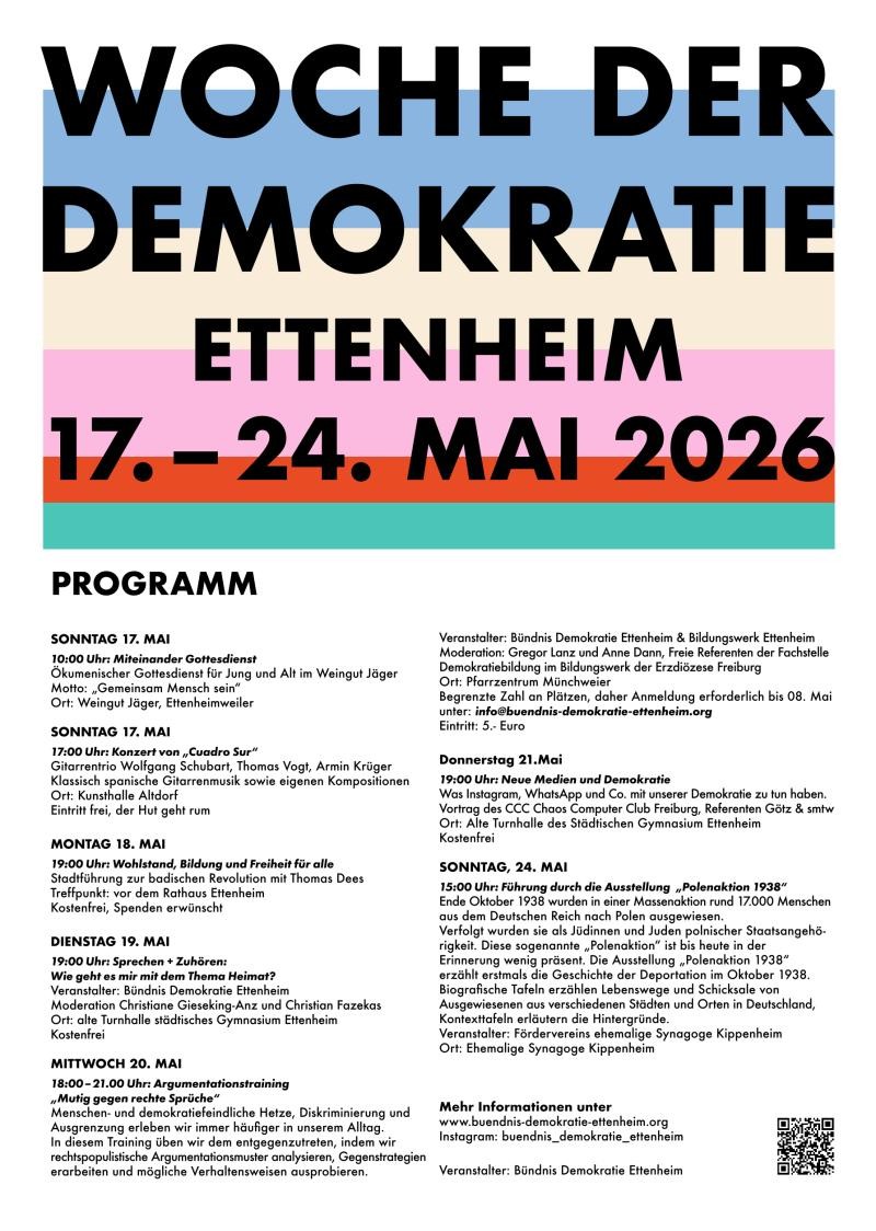 Plakat Woche der Demokratie 
