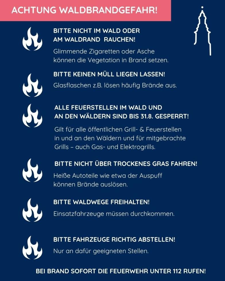 Plakat mit allgemeinen Hinweisen