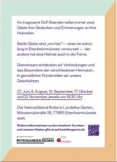 Plakat HeimatAbend Plakat HeimatAbend