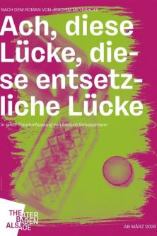 Ach, diese Lücke, diese entsetzliche Lücke