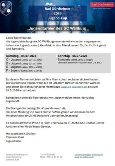 Einladung Jugendturnier