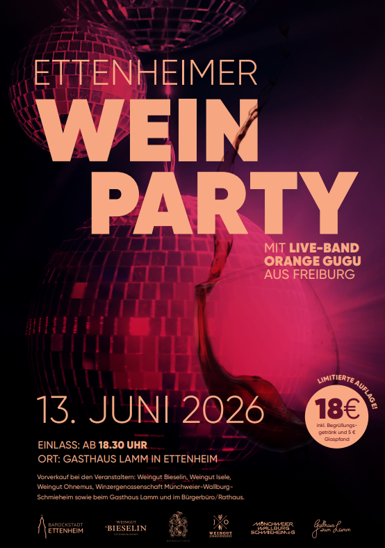 Plakat zur Ettenheimer Weinparty