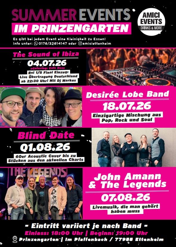 Sommerevents im Prinzengarten