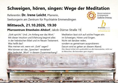 Wege der Meditation