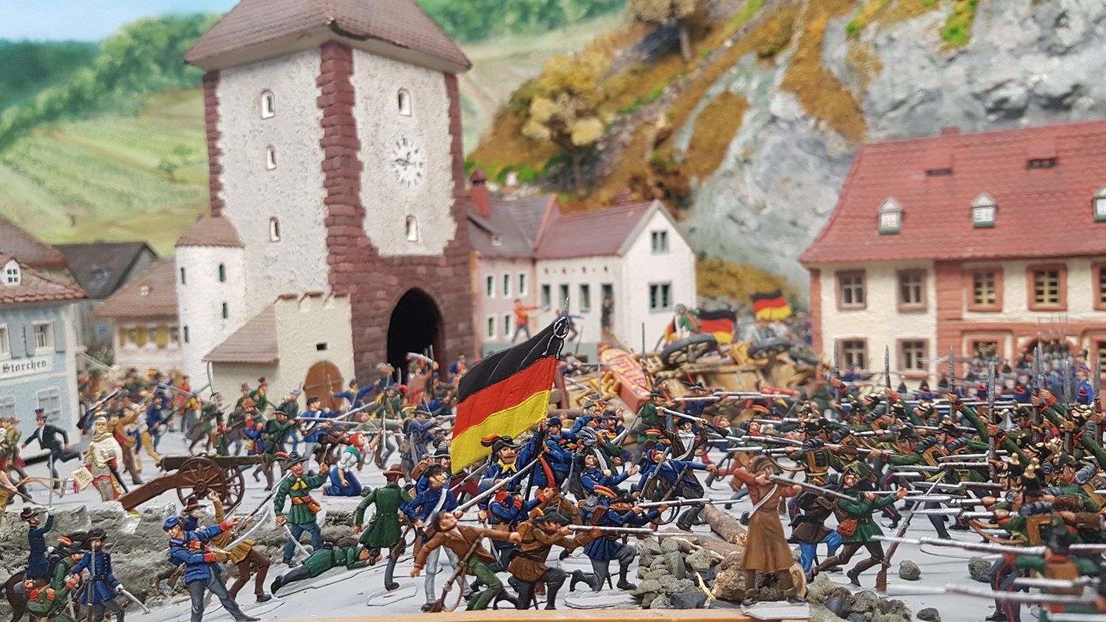 Kämpfe vor dem Schwabentor Ostermontag 1848