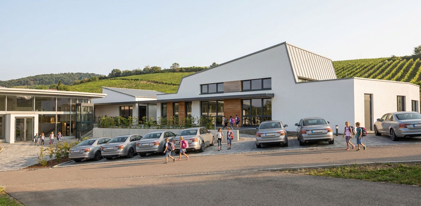 Ansicht des geplanten Anbaus der Grundschule Münchweier