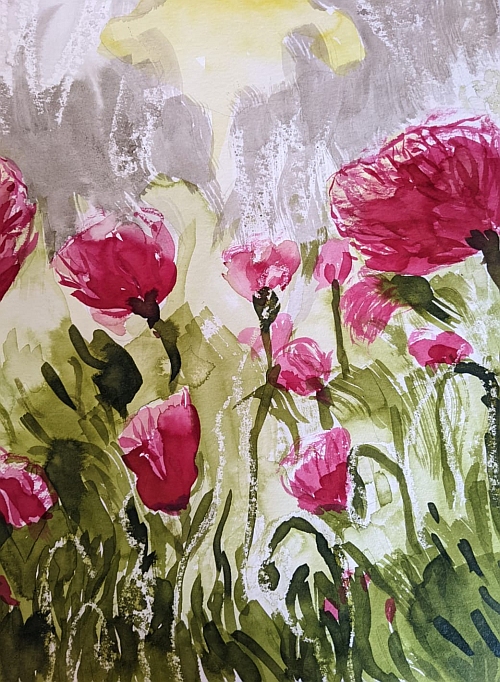 Bild von Frank Otto mit Blumen