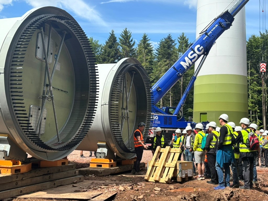 Baustelle Windkraftanlage