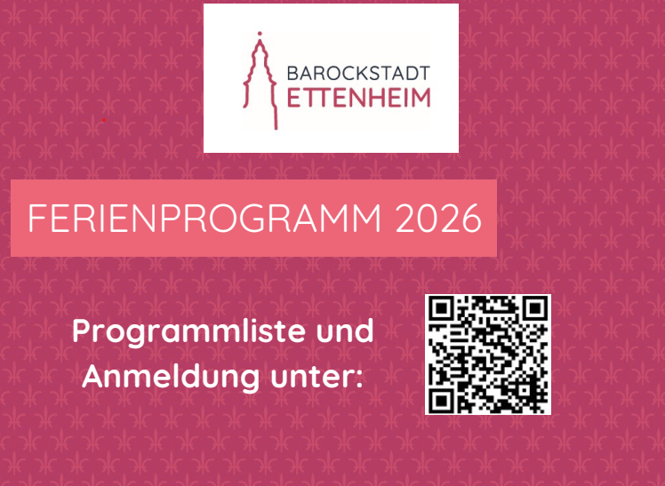 Ausschnitt aus dem Plakat Ferienprogramm mit QR-Code