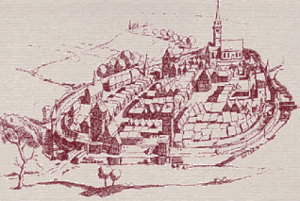 Alte Zeichnung Altstadt Alte Zeichnung Altstadt