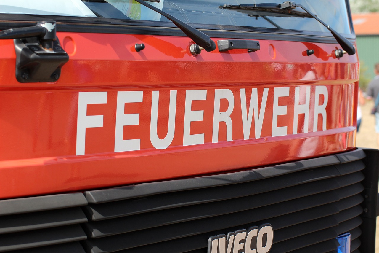 Front eines Feuerwehrautos